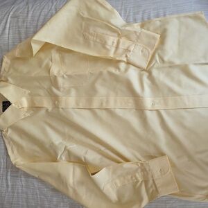 Men's Jos A Bank Dress Shirt,  16x32 Yellow